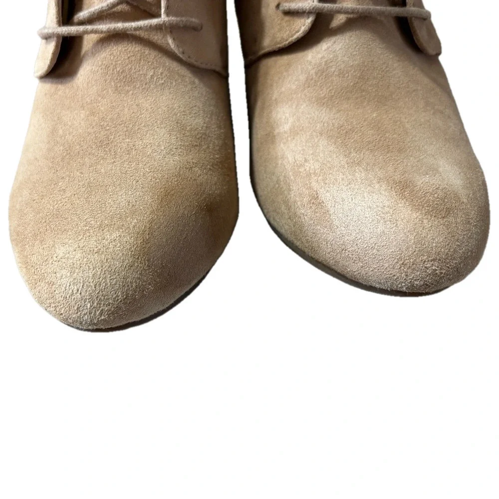 Vionic Becca Booties Tan Suede Ankle Boots Size 9